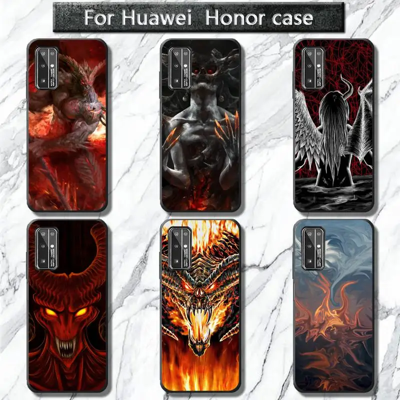 

Scary hell demon Phone Case for Huawei Honor 30 20 10 9 8 8x 8c v30 Lite view 7A5.7inch 5A Play