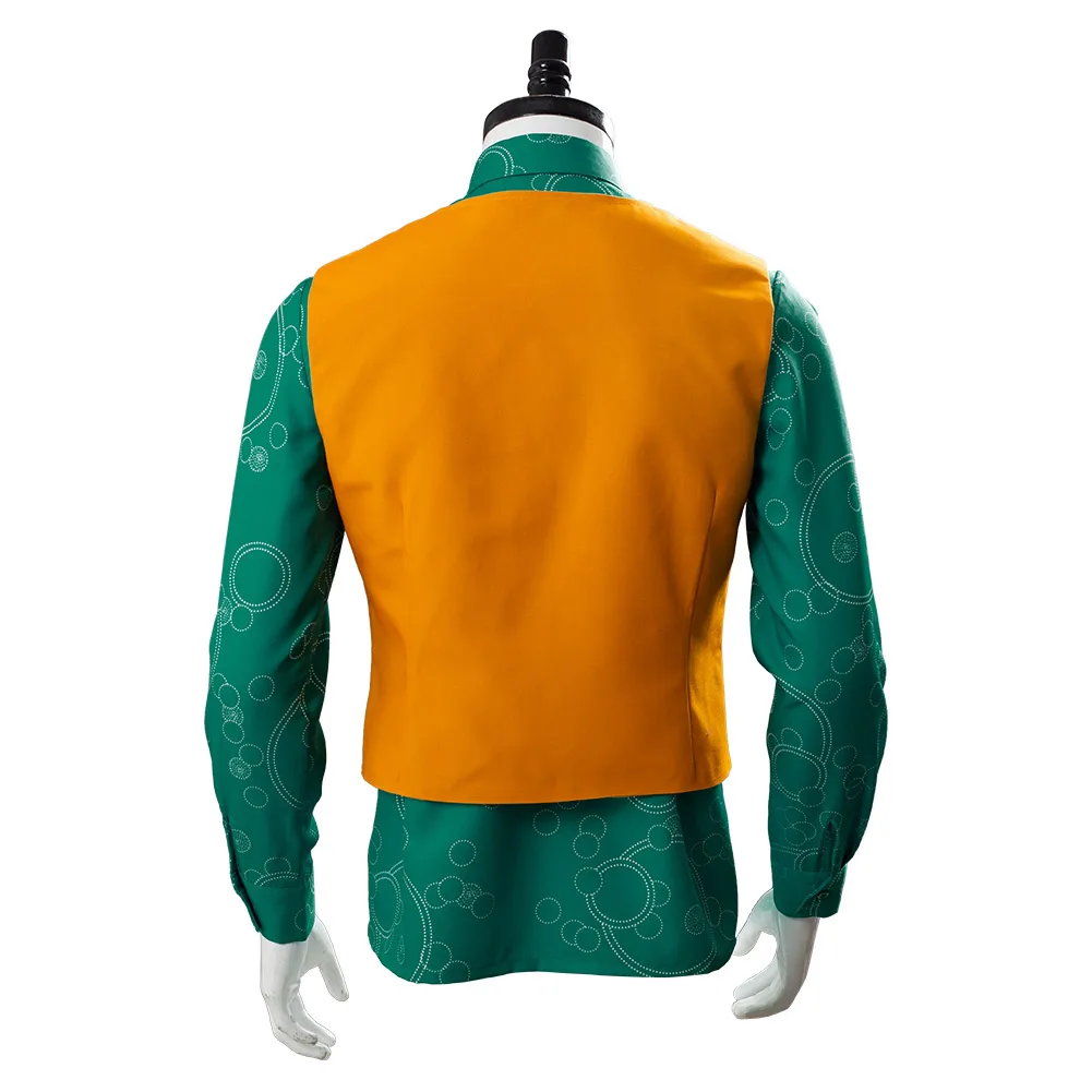 Быстрая доставка рубашка Джокера с длинным рукавом и жилетом костюм для косплея