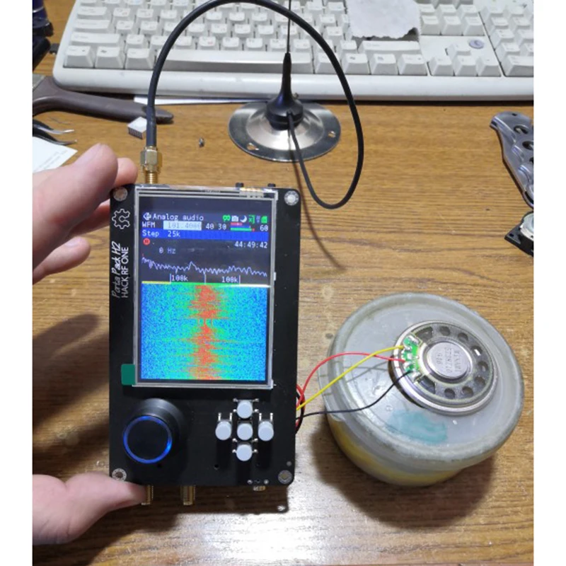Lusya 2 8 дюймов сенсорный ЖК-дисплей PortaPack H2 + 0.5ppm TXCO HACKRF ONE SDR Radio хаос прошивка с 2100