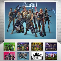 180250 cm genuine fortnite party birthday background cloth game figure wall backdrop decoration wallpaper accessories kids gift