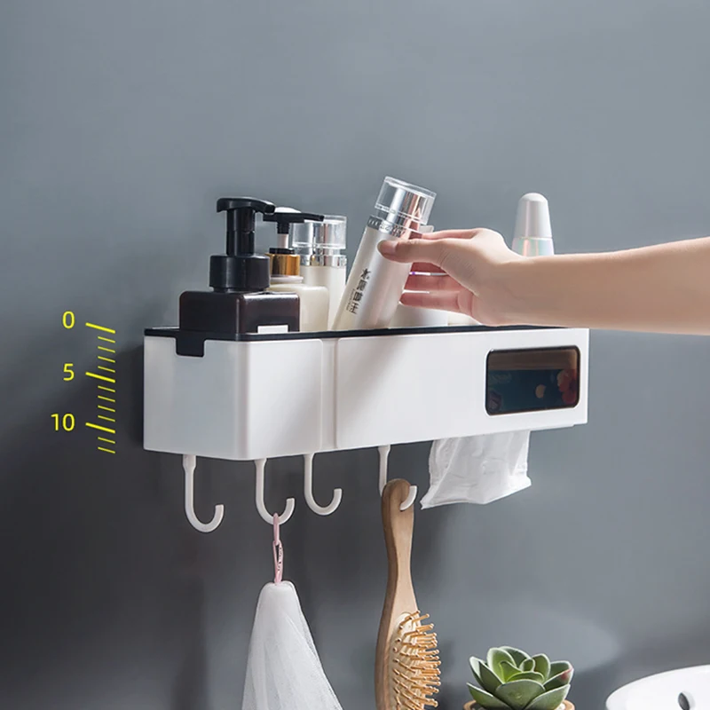 

Wall-mounted Bathroom Shelf Kitchen High-quality Storage Rack Soap Shampoo Cosmetic Rack Household Items Bathroom Accessories