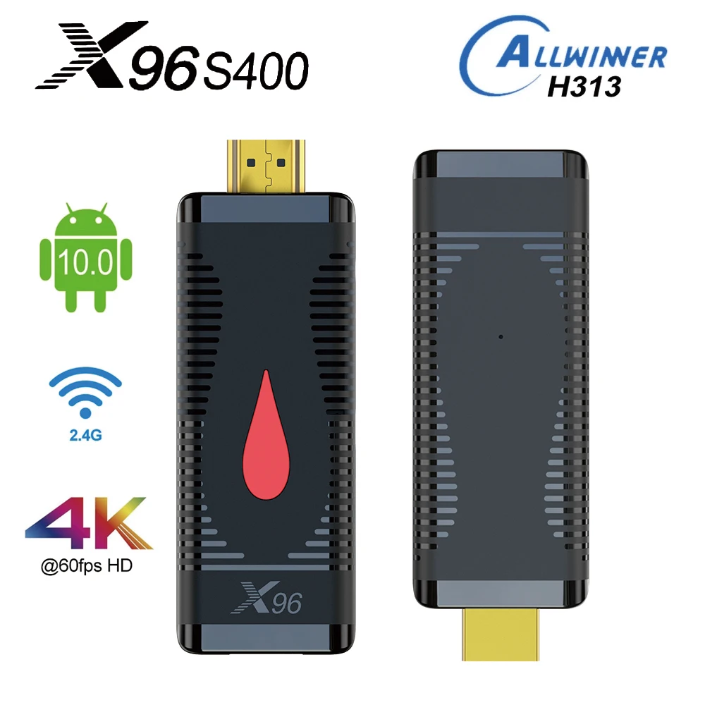 2020 X96 S400 Android 10 0 Allwinner H313 четырехъядерный TV Stick 2 Гб RAM 16 ROM 4G Wifi Smart Tv Box VS