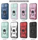 Гибридный бронированный ударопрочный чехол 3 в 1 с магнитной подставкой для iPhone 13 Pro Max 12 Pro Max 11, защитный чехол с кольцом