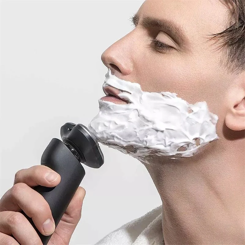 

Hot TOD-3D Rechargeable Waterproof IPX7 Electric Shaver Wet & Dry Rotary Shavers for Men Electric Shaving Razors