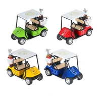 pull back golf cart alloy childrens simulation toy car model