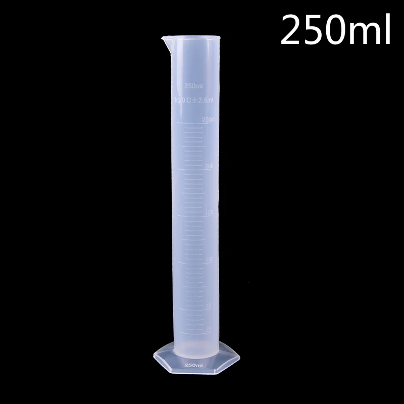 

250ml Plastic Measuring Cylinder Laboratory Test Graduated Tube tool Affordable Chemistry Set