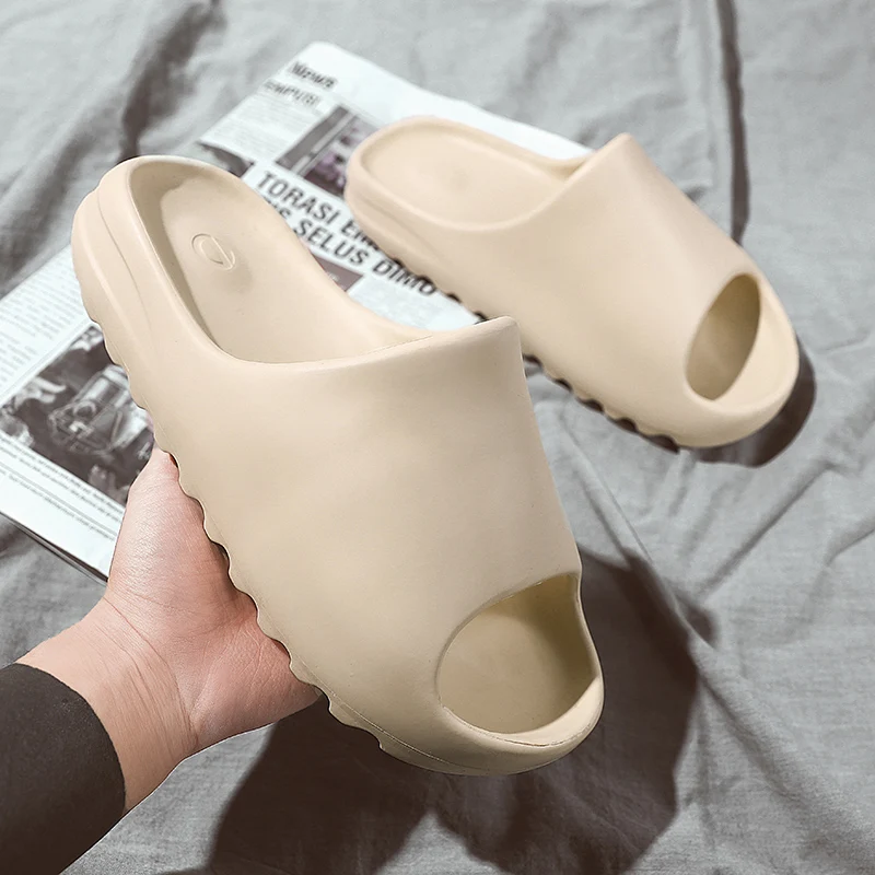 

Summer Slippers Men Women Indoor Eva 2021 Cool Soft Bottom Sandals Trend Unisex Slides Beach Shoes Slippers Home 36-45