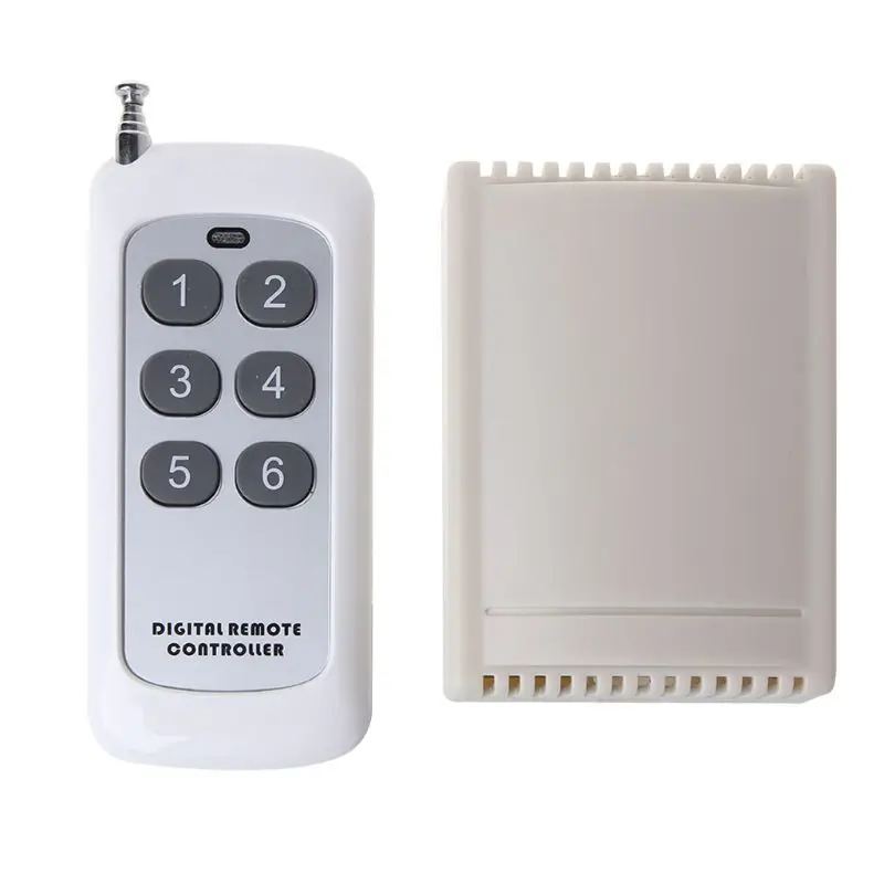 

DC12V 6Way Wireless Switch Transmitter Receiver Remote Control 6CH Module Board 090F