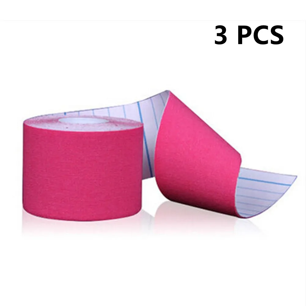 

3 Rolls Elastic Bandage Knee Pads Tapes Kinesiology Support Pads Locking Sports Self A-dhesive Venda Kinesiotape Bandage