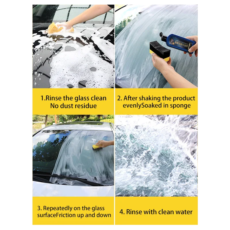 200 мл полировка очиститель для автомобильного стекла пятен на лобовом стекле