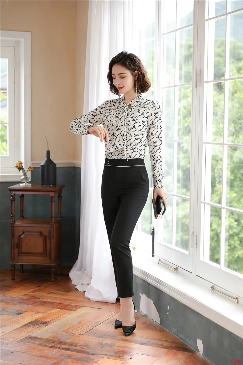 Блузки и рубашки женские белые с галстуком длинным рукавом | Женская одежда