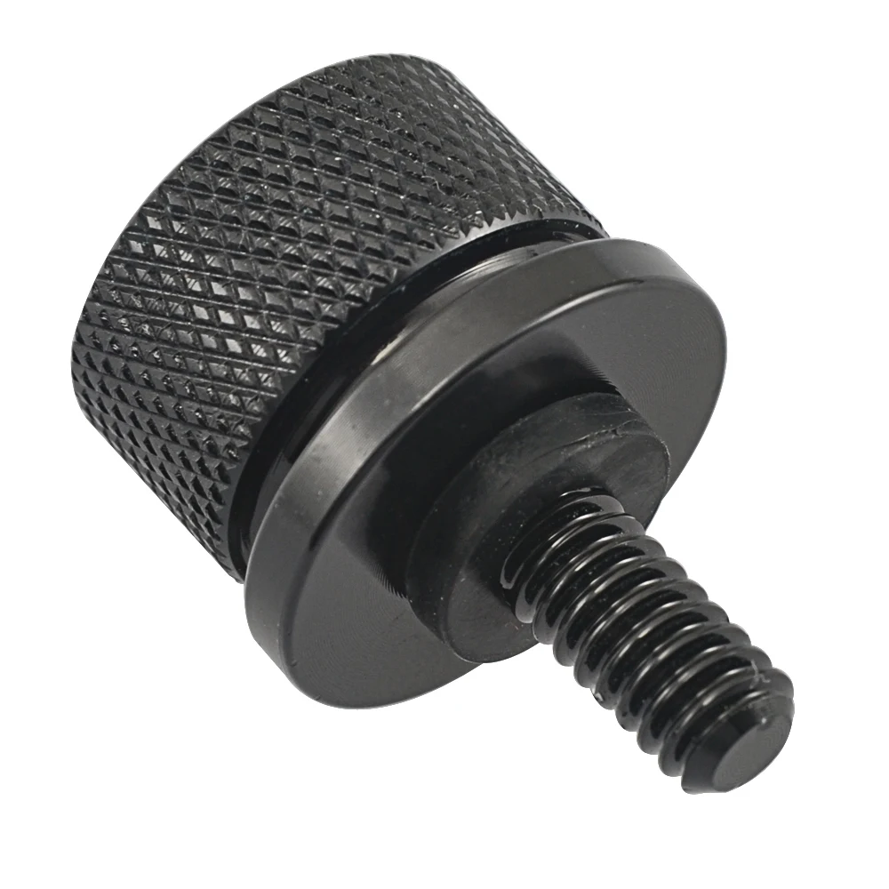 Motorcycle Rear Fender Passenger Seat Bolt Screw Knob Cover For Harley Sportster XL 883 1200 Dyna Softail Touring Black Aluminum |