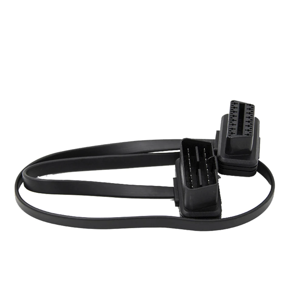 Новый Удлинительный шнур OBD2 OBDII 60 см 16Pin ELM327 штекер удлинитель OBD 2 автомобильный