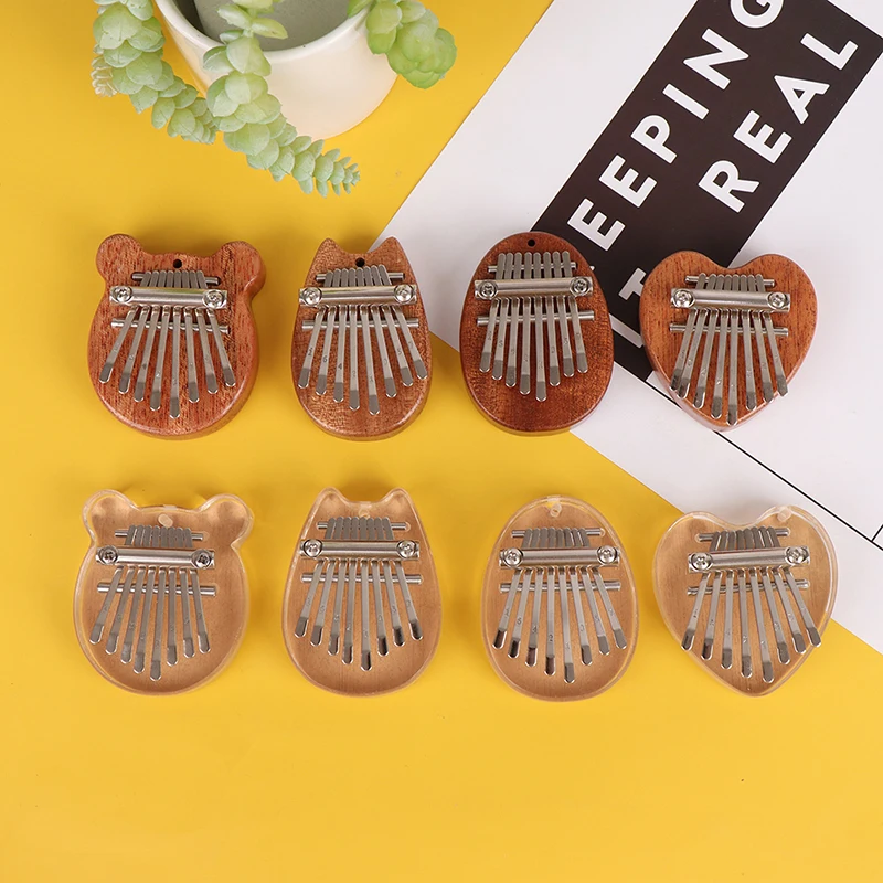 

1 шт. пианино для большого пальца 8 тонов пианино для большого пальца калимба пластина для мини пианино для большого пальца и один красный га...