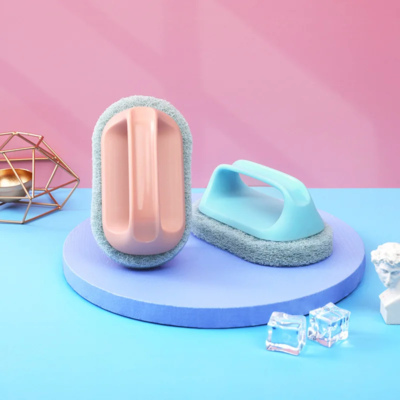 

Handle Kitchen Scouring Brush Ceramic Tile Bathtub Brush Sponge Scouring Cleaning Household Cleaning Brush Toilet Brush