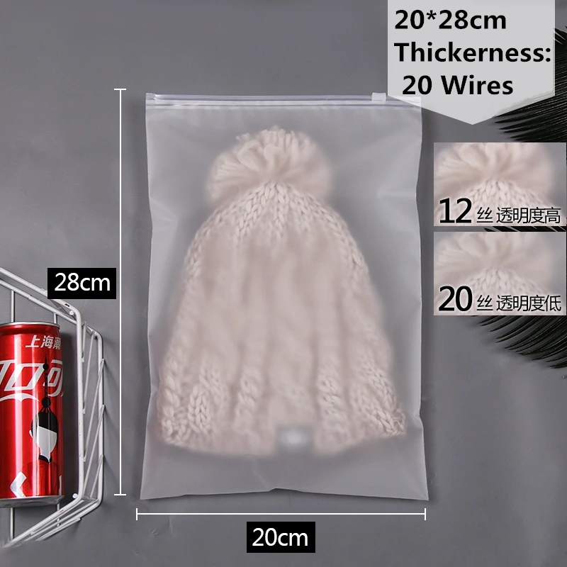 10pcs - 20cmx28cm StoBag 10 шт. матовая прозрачная пластиковая ткань для упаковки, дорожная сумка для хранения, водонепроницаемая сумка на молнии с замком, Самоуплотняющаяся матовая переносная сумка - Цвет: 10pcs - 20cmx28cm