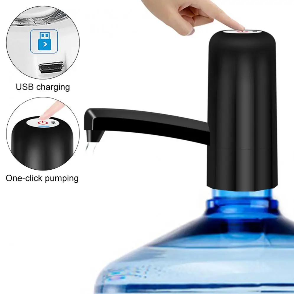 Портативный Перезаряжаемый кнопочный Электрический диспенсер водяной насос с USB