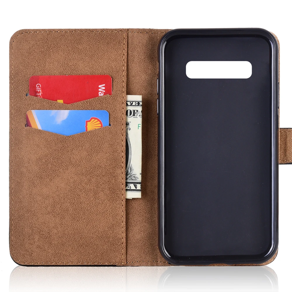 Чехол-бумажник из ТПУ для Samsung Galaxy S10 G973 SM-G973FDS SM-G973U SM-G973W | Мобильные телефоны и