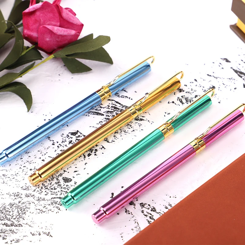 1 шт. цветные перьевые ручки металлический наконечник с капюшоном 0 38 мм