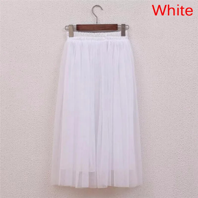 2018 Женская длинная юбка с высокой талией эластичной резинкой на талии летняя
