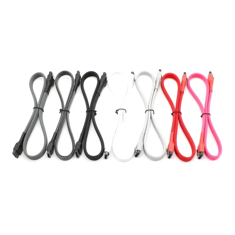 1 шт. 45 см/60 см красный черный белый синий зеленый с рукавами SATA III 6 Гбит/с 7