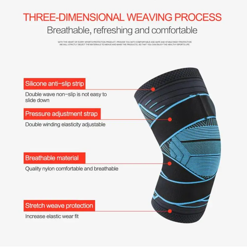 Спортивный наколенник 1 шт. компрессионная эластичная повязка на колено для