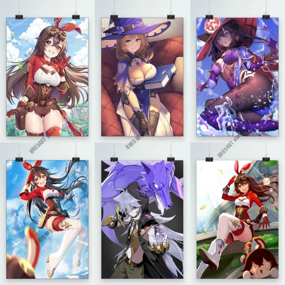 

Game Genshin Impact Wall Art Canvas Painting Nordic Posters and Prints Home Decoration Pictures for Living Kids Room Decor