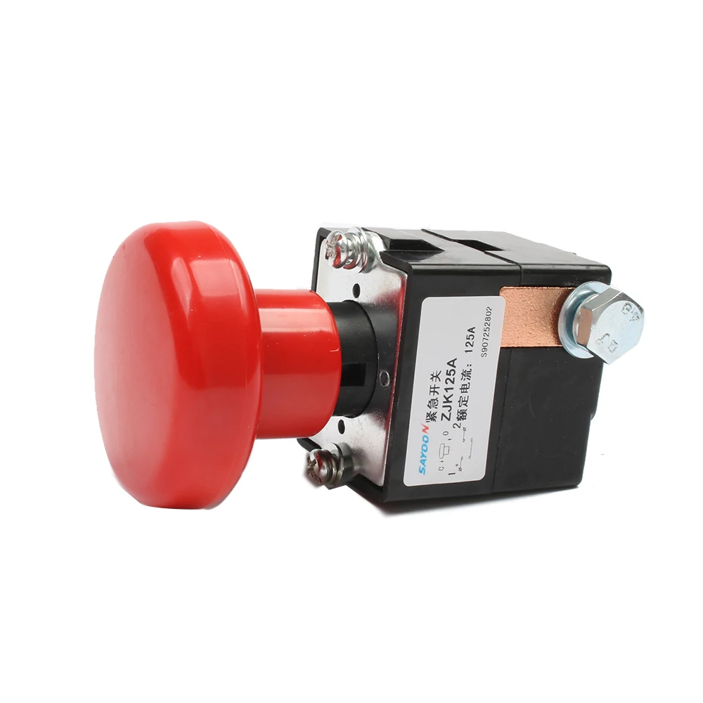 Аварийный выключатель ZJK125 (ED125) кнопочный переключатель 125A 80V DC для автомобиля