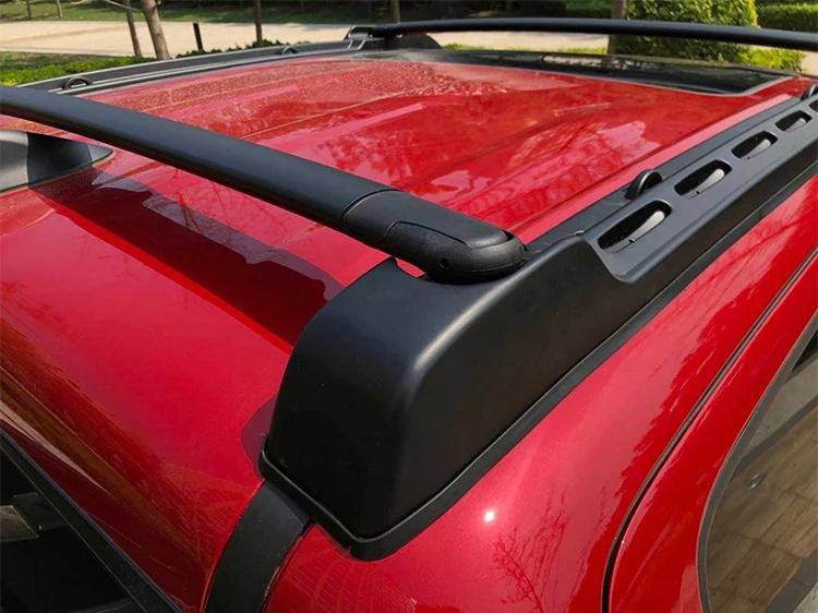 2 шт штанги на крышу для TOYOTA Tacoma 2005- Расширенная кабина Quad Рейлинги на крышу из алюминиевого сплава боковые рейлинги поперечные рейлинги багажник для багажа