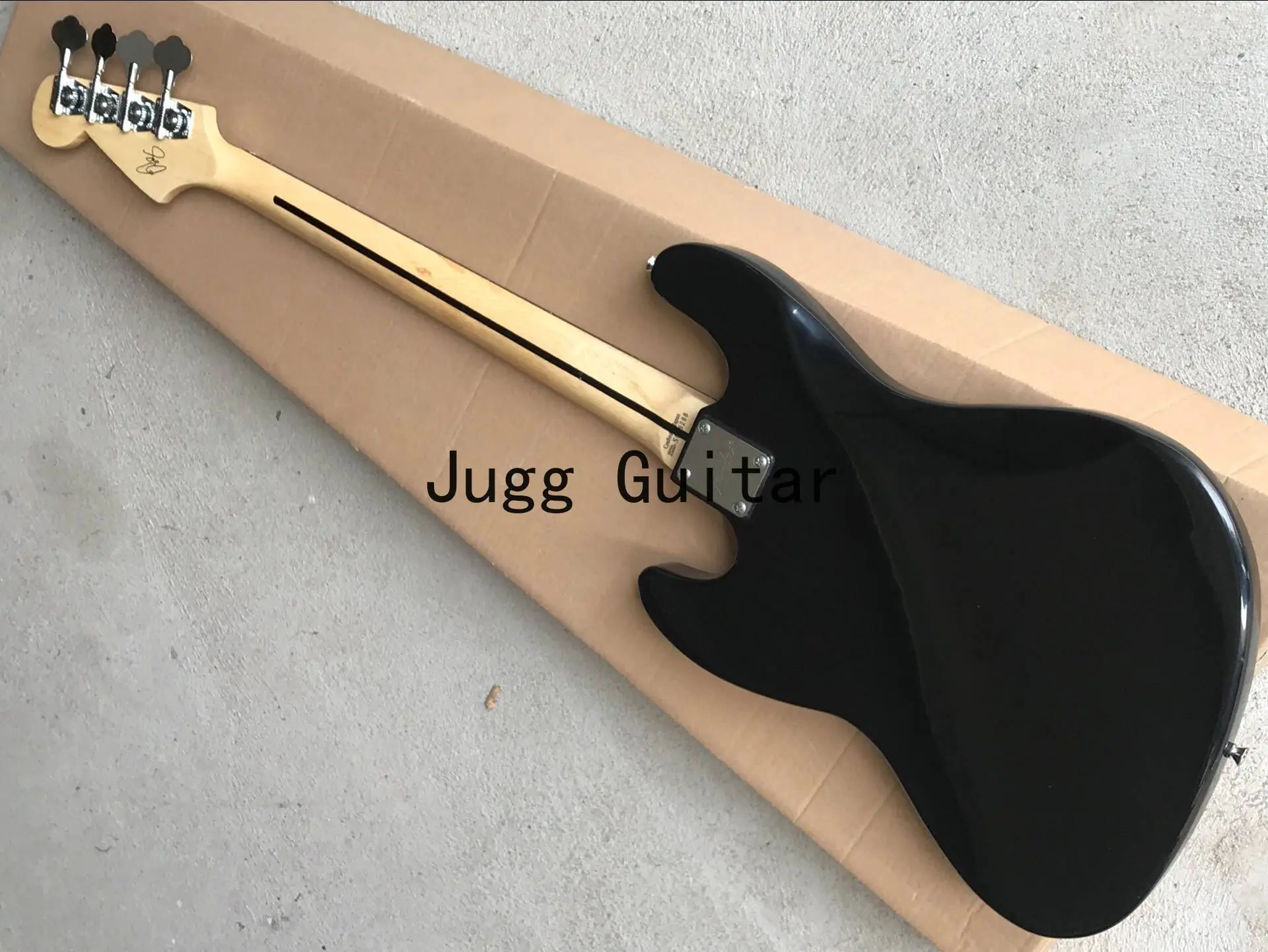 Пользовательский магазин Geddy Lee Подпись джаз бас 4 струны черная электрическая