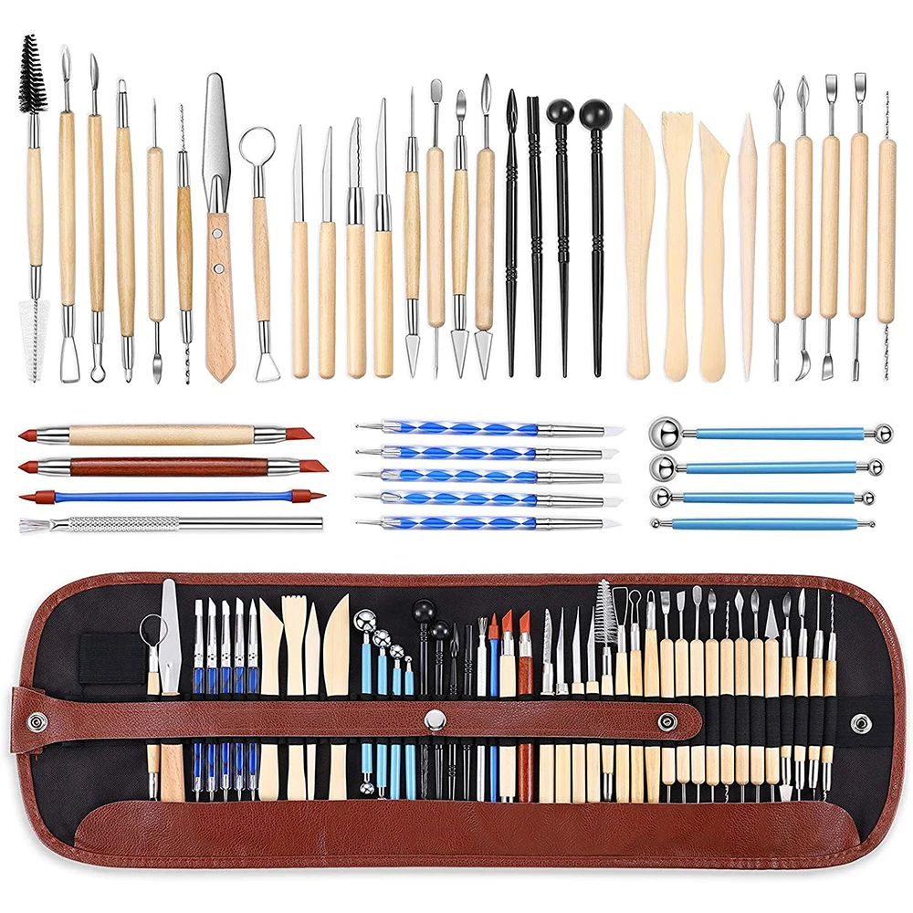 

Pottery Tools 43 Pieces Double Sided Ceramic Clay Carving Tool Set For Beginners Professionals School Students Pottery Modelling