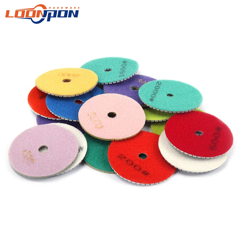Алмазные полировальные диски 5 дюймов влажное колесо шлифовальный диск для