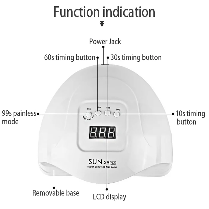 

New Uv Led Gel Lamp Nail Station Polish Wireless Mini Nail Salon Dryer Table Uv Light for Gel Nails Uv Lamp Nail Dryer