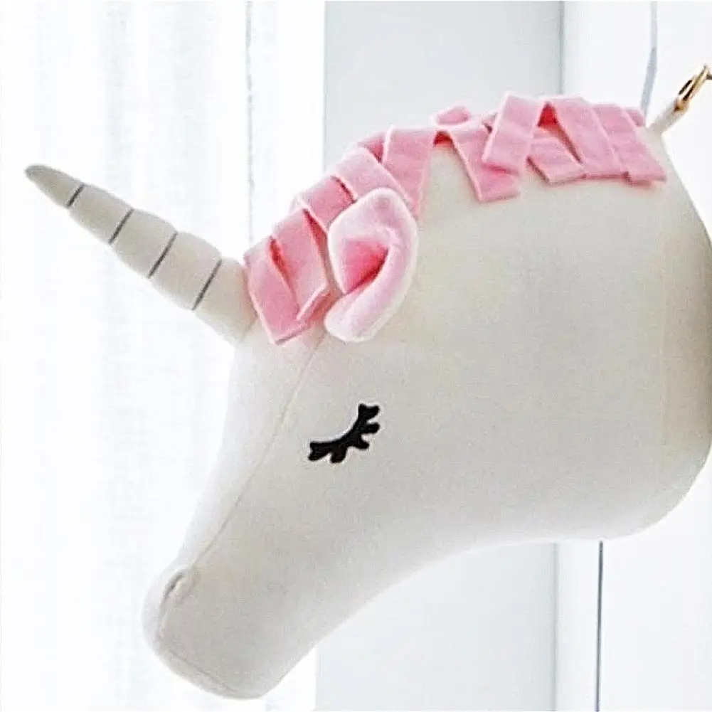 Слон лошадь кролик голова животного настенные подвесные мягкие животные