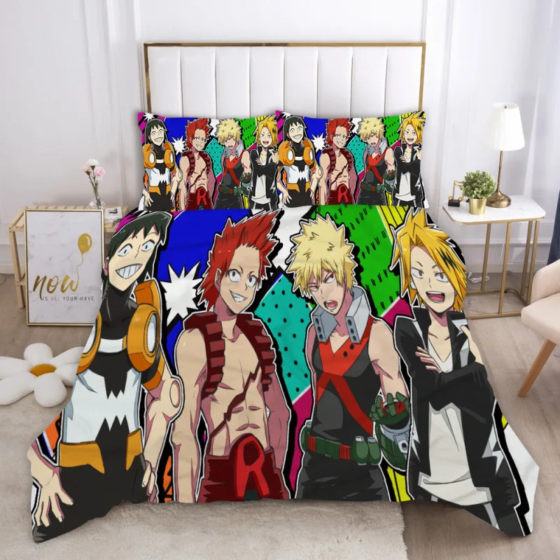 

Anime Handsome Guy Down Sheet Girl/boy Bedroom Duvet Cover Bedding 3D Printing 2/3 Piece Duvet Cover Set Cute Bed Sheets Bedding