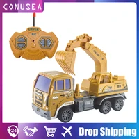 130 rc car truck 4ch remote control car caterpillar tractor truck excavator engineering vehicles mixer truck cargo dump toy boy