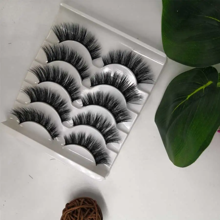 5 пар 3D норковые накладные ресницы натуральные толстые длинные для макияжа