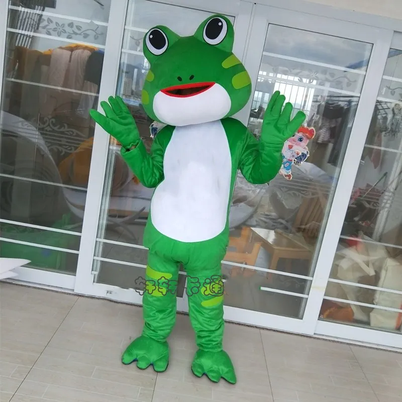

Hot Sale 4 Styles Colorful Frog Mascot Costume Halloween Cosplay Cartoon Character Mascot Costumes Fancy Party Apparels Outfits