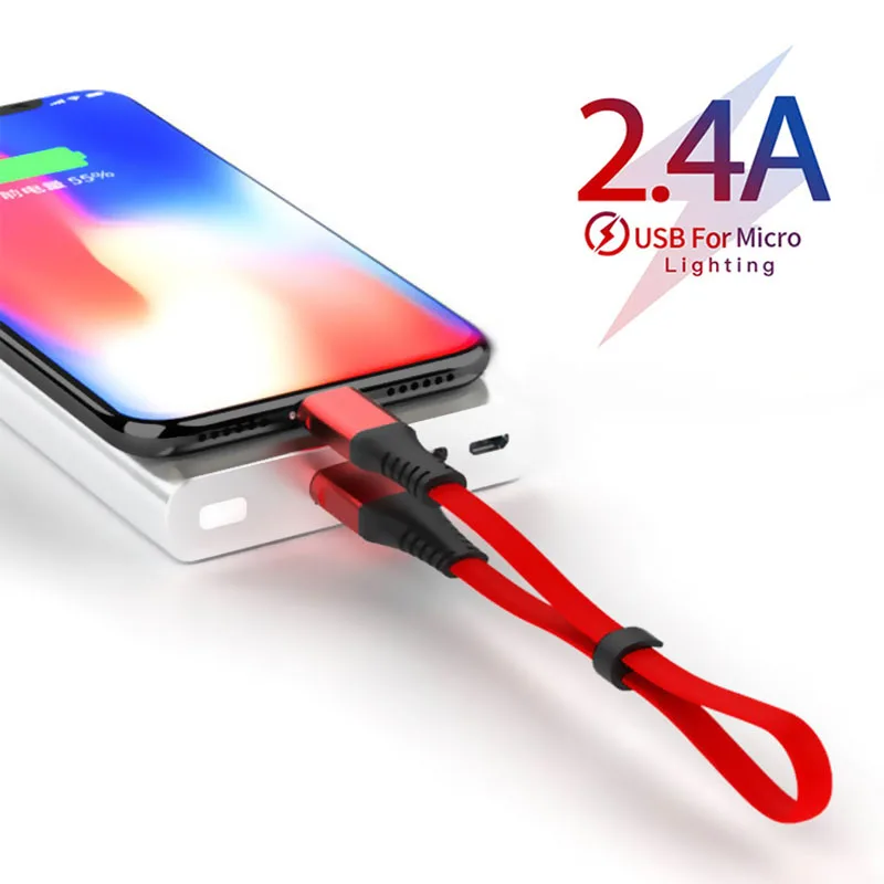 30 см Power Bank USB кабель с разъемом Micro Type C для быстрой зарядки кабеля передачи данных