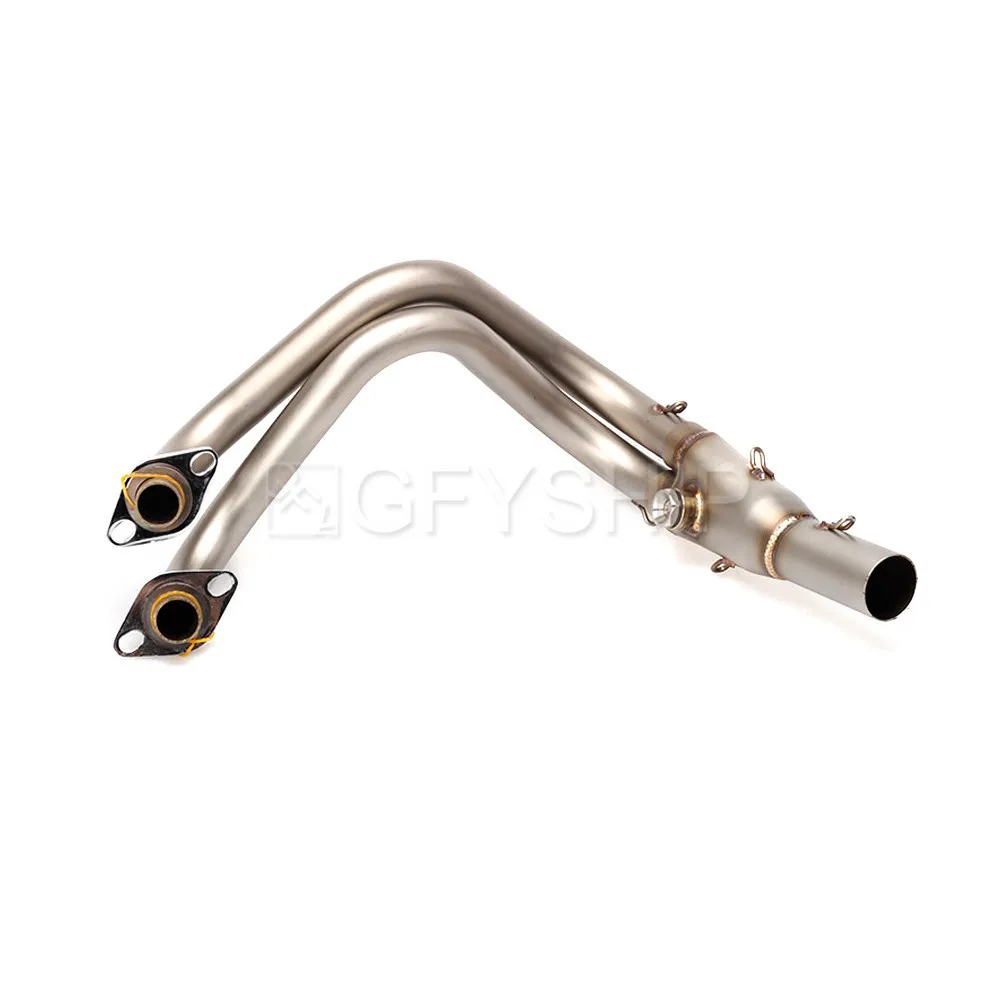 Выхлопная средняя звеньевая труба мотоцикла для Kawasaki Ninja 250R 300 Z300 Z250 2013 2016