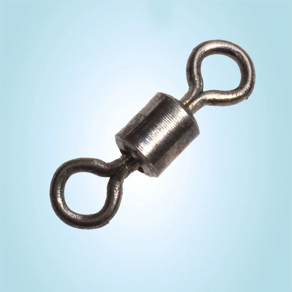 

50Pcs Swivel Fishing connector Hook Ball Bearing Swivel Solid Rings Fishing Connector Fishing Hooks Tackle Accessories Fish Tool