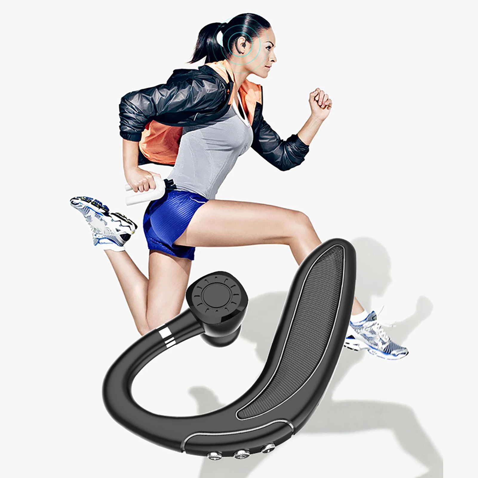 180 градусов вращение Bluetooth 5 0 наушники с крючком для ушей свободные руки