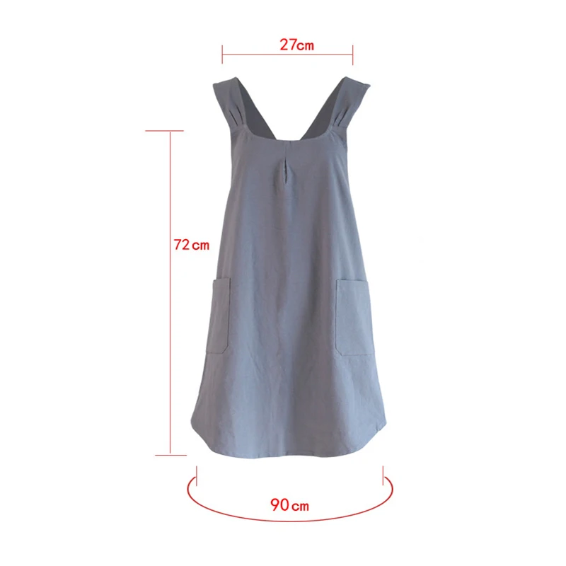 

New Hot Fashion Lady Women Men Adjustable Cotton Linen High-grade Kitchen Apron For Cooking Baking Restaurant
