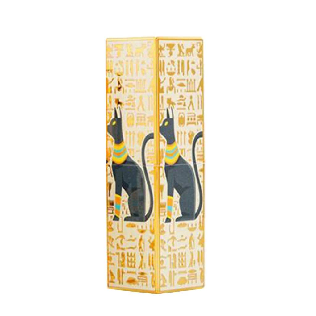 

3D Printed Egyptian Pattern Makeup Lipstick Tube DIY Lip Balm Vial Containers
