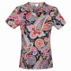 Женский медицинский скраб-топ с v-образным вырезом 100% хлопок хирургическая Униформа скрабы Топ