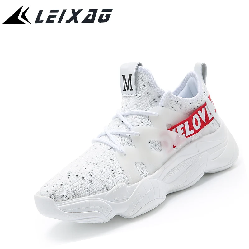 LEIXAG Men's Running Shoes Fly Fabric Sports Jogging Sneakers Outdoor Athletic Walking Trainers | Спорт и развлечения