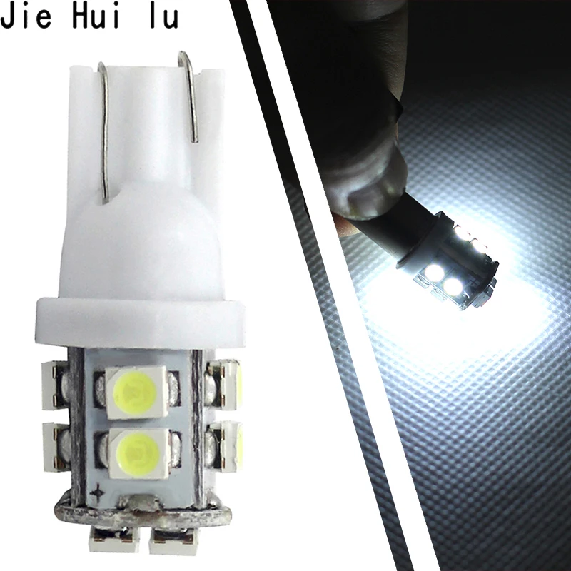 1 шт. Автомобильный светодиодный светильник Ba9s T10 10smd W5W 168 194 1210 SMD 10 светодиодная