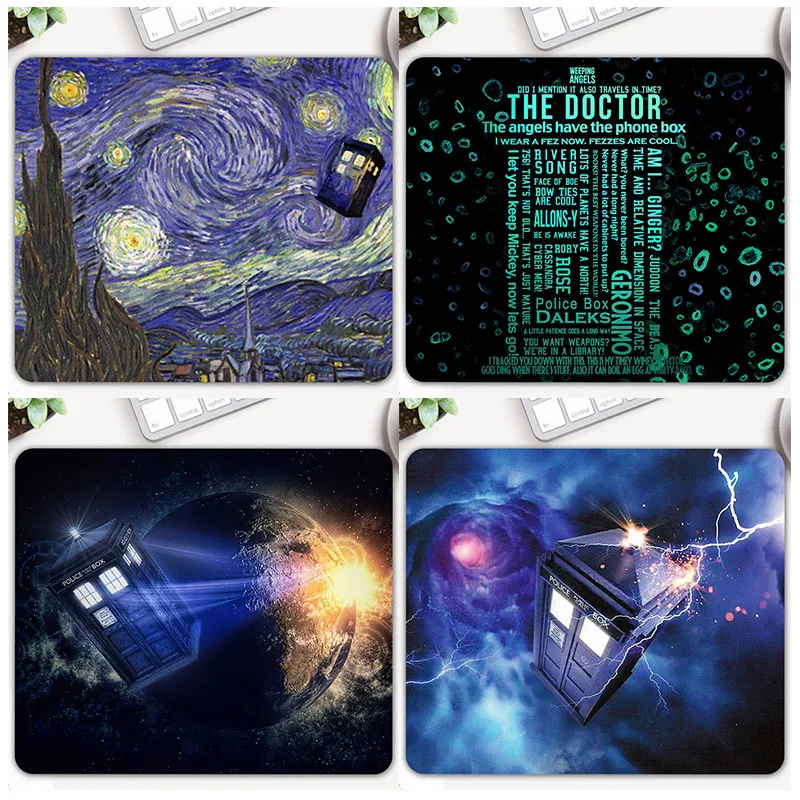 Горячая Распродажа Доктор Кто Тардис Планшетные ПК геймера ноутбук sem FIO Мышь