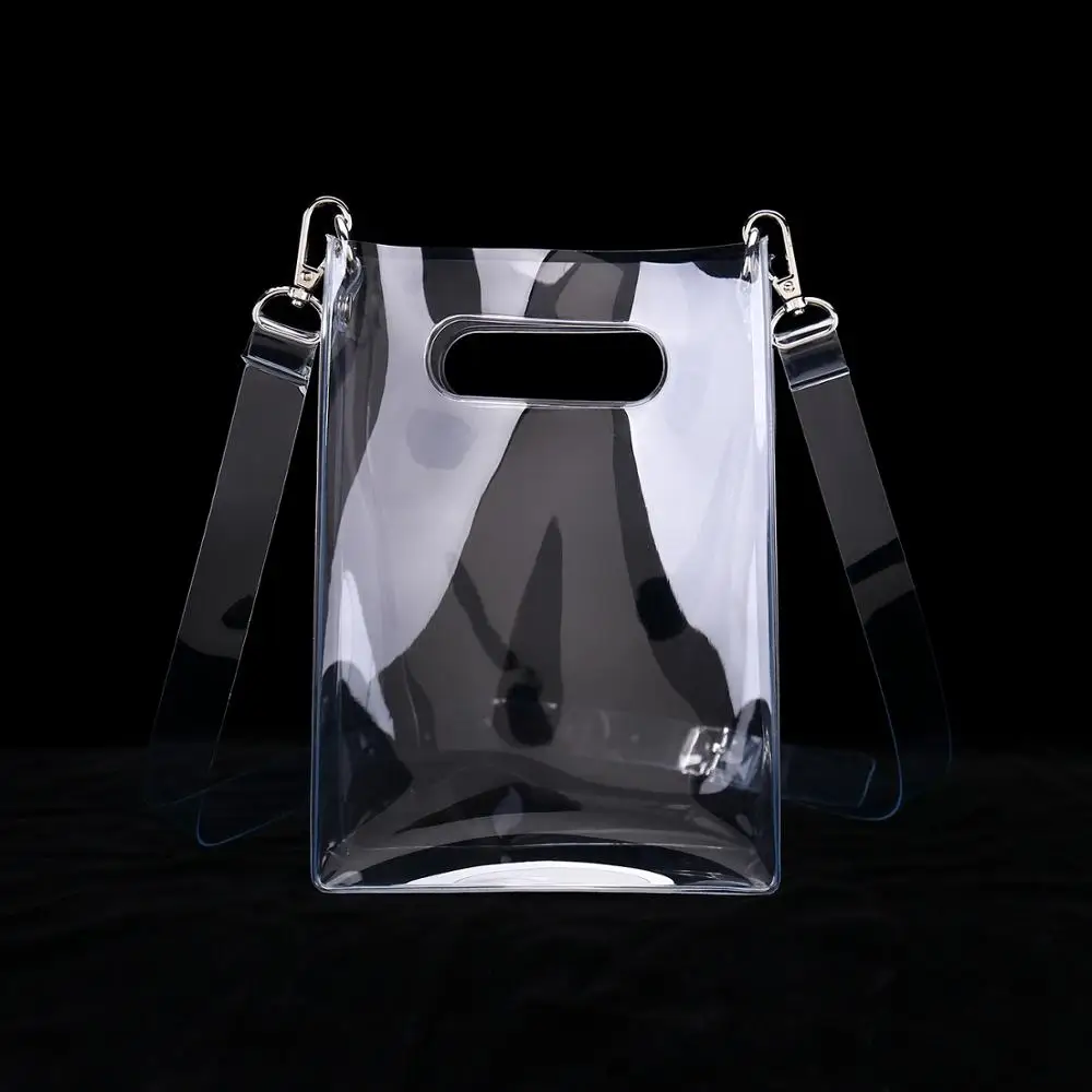 Мини-сумка через плечо из прозрачного ПВХ со съемным ремешком | Багаж и сумки