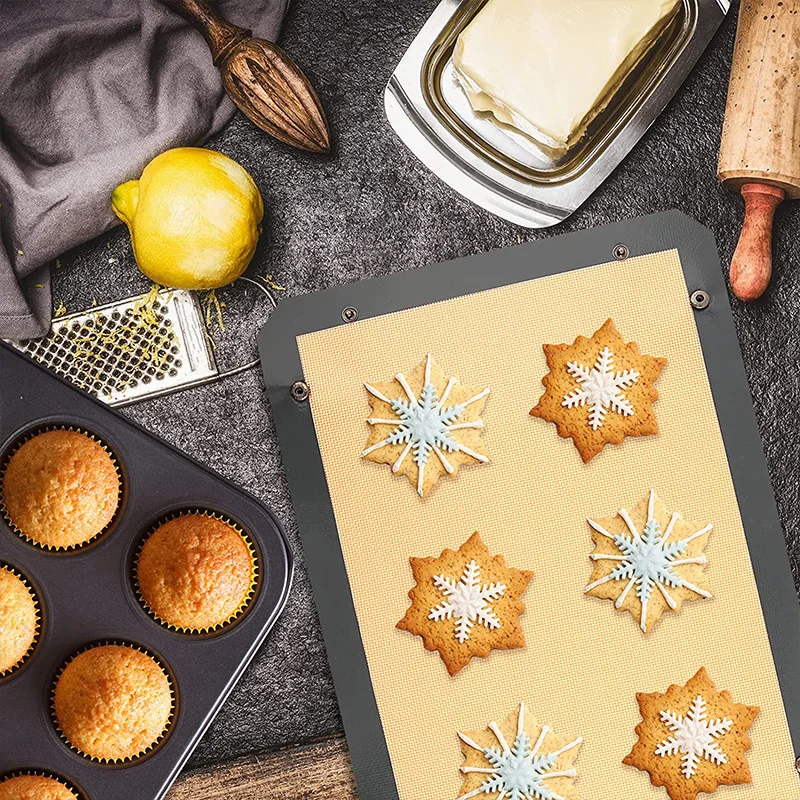 Силиконовый коврик для выпечки не протекает с антипригарным покрытием